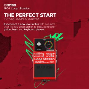 BOSS RC-1 Loop Station Guitar Pedal – Compact Effects Stompbox