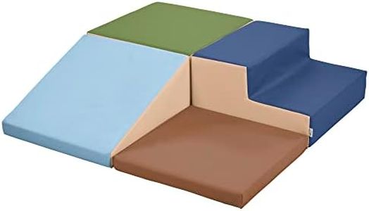ECR4Kids SoftZone Junior Little Me Corner Climber, Beginner Playset, Earthtone, 4-Piece