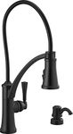 Delta 19744Z-BLSD-DST Foundry Kitchen Faucet, Matte Black