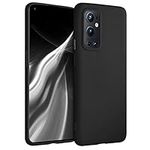 kwmobile Case Compatible with OnePlus 9 Pro Case - Soft Slim Protective TPU Silicone Cover - Black Matte