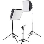 Westcott uLite LED 3-Light Collapsible Softbox Kit Professional Studio Continuous Lighting for Photography, Video Conferencing, and Video Production