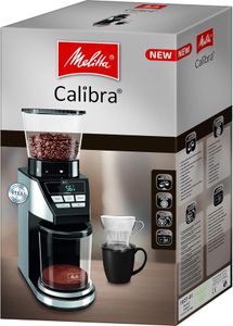 Melitta Calibra Coffee Grinder – Adjustable Settings, Black
