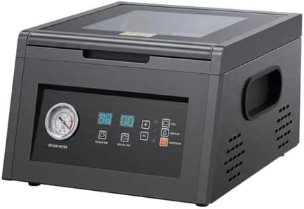 Chamber Vacuum Sealer Machine, Compact Stainless Steel Food Packing Equipment for Wet Foods, Automated Professional Vacu