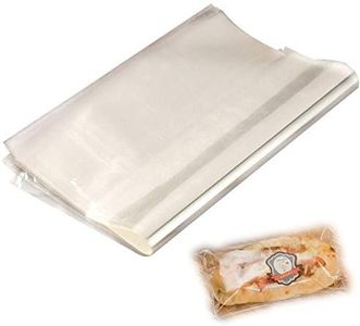 Cellophane Packaging Sheets, 300 PCS 11.8x11.8inch Cellophane Paper Sheet for Bread Cakes Desserts, Cellophane Wrap Packaging Convenient for Store Take-Away Pastry by FUNZON FH031 (300 Pcs)