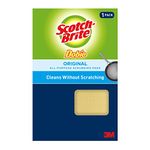 3M Cleaning-scouring-Pads, Yellow, 1 Count (Pack of 1)