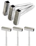 QWORK Grinding Wheel Dresser, 6 Pieces Diamond Grinding Dresser Stone Dresser Nonslip Handle, for Grinding Deburring Wheels, 1.77" x 0.51"Head