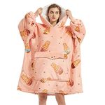 Wenlia Oversized Hoodie Sweatshirt for Women, Super Warm Wearable Blanket Hoodie for Adults