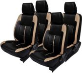 Khushal Leatherite Car Seat Covers Designer Front and Back Seat Cover Set for Maruti S PRESSO