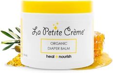 La Petite Creme French Organic Diaper Balm (4 oz) - Healing & Nourishing Diaper Cream - Gentle & Safe Liniment Baby Lotion - USDA Certified Organic - Baby Essentials for Newborn