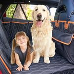 Dog Car Seat Cover Hard Bottom | Extended Dog Car Seat Cover for Back Seat, Car Seats for Pets, Waterproof, Durable, Extra Space with Hard Bottom, Pet Seat Protector for Dogs