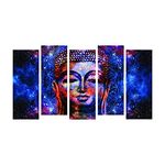 LADECOR Large Canvas Painting for Wall Decoration Picture Split Panels Art Decor Set of Paintings in Living Room Bedroom Hotel Office, Size 27 x 50 inches, 5 Frames