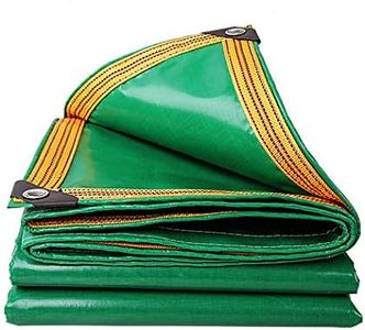 FUCNEN Tarpaulin Waterproof Heavy Duty 420g/m² 100% Waterproof Tarps Multi-Purpose Cover for Kennels Chicken Coops Fishpond Hay Log Pile Roof Trailer Outdoor Furniture Ground Sheet 1.5 x 2M