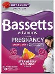 Bassetts Vitamins Pregnancy Omega-3 DHA Multivitamins & Multiminerals Strawberry & Orange Flavour 30 Gummy Pastilles