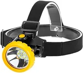 Hunting friends Safety Mining Headlamp Coal Miner Headlight Explosion-Proof Mining Light Waterproof Lamp BK2000 Rechargeable Led Coal Flashlight for Helmet Hard Hat Hunting Fishing (Black)