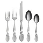 Oneida 2622005A Satin Aquarius 5-Piece Fine Flatware Place Setting, Service for 1