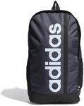 adidas Unisex Adult Performance Essentials Linear Backpack, Shadow Navy/Black/White, One Size