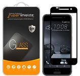 [2-Pack] Supershieldz for HTC One A9 Tempered Glass Screen Protector, [Full Screen Coverage] Anti-Scratch, Bubble Free, Lifetime Replacement (Black)