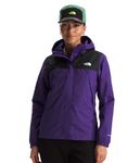 THE NORTH FACE Women's Waterproof Antora Jacket (Standard and Plus Size), Peak Purple/TNF Black, X-Large