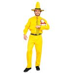 Curious George Man In The Yellow Hat DELUXE Costume Set (Adult X-Large)