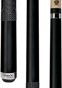 Players HXTC13 Billiard Pool Cue PureX Midnight Black Forearm and Butt with Mz Multi-Zone Grip, Kamui Tip, 19-Ounce, 11.75 mm