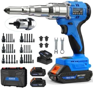 FICHFOYE 2 in 1 Electric Rivet Gun – Brushless Rivet & Rivet Nut Tool