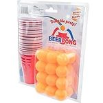 Fairly Odd Novelties 24 Cups & Ping Balls Beer Pong Set, Red