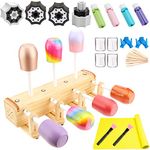 Multi Cup Turner for Crafts Tumbler,Epoxy Glitter 4 arms Tumbler Full Kits,DIY Cuptisserie Turner,Cup Spinner Machine Kit for Crafts Epoxy Tumbler (4arm-Cup)