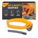 Smith's 50582 Axe & Machete Sharpener, Standard, Yellow