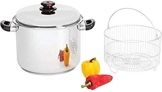 Health Smart 16 quarts Surgical Stainless-Steel "Waterless" Stockpot, Silver