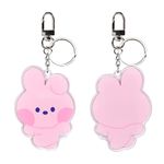 Hamee BT21 minini Big Acrylic Keychain – Character Bag Charms Keyring Key Holder for Purse, Backpack, Keys – COOKY