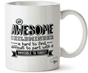 Hippowarehouse an Awesome Childminder is Hard to Find, Difficult to Part with & Impossible to Forget Printed Mug Cup Ceramic 10oz