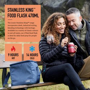 Thermos Stainless King Food Flask, 470ml – Insulated Lunch Container