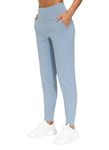 THE GYM PEOPLE Athletic Joggers for Women Sweatpants with Pockets Workout Tapered Lounge Yoga Pants Women's Leggings (78 Denim Blue, Small)