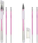 TEONEI Eyebrow microblading Marker Pen,Skin Marker Pen,Eyebrow Permanent Makeup Position Mapping Mark Tools (Pink)