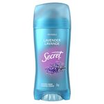 Secret Invisible Solid Antiperspirant and Deodorant, Lavender Scent, 73 g
