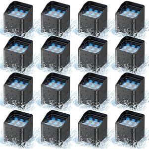 Battery Powered Stage Par Lights, 9X18W 6in1 RGBWA+UV, DMX Remote Control, for Church, DJ, Wedding (16 Packs)