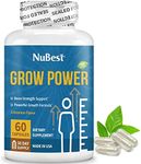 Grow Power by NuBest - Extra Power Formula for Strong Bones, Healthy Development, Overall Health with Calcium, Phosphorus, Zinc & More for Children (10+) & Teens - 60 Capsules | 1 Month Supply