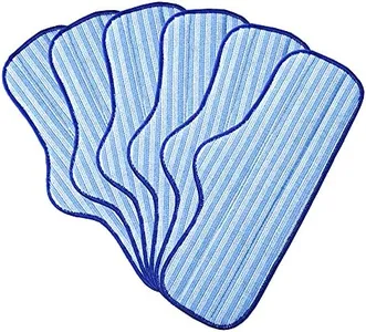 Newbealer 6 PCS Replacement Microfiber Pads Compatible with Steam Cleaner NB282C, Premium Microfiber Steam Cleaner Pads, Durable, Washable and Reusable