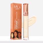 Mila Beauté Built to Cover Liquid Concealer for Women With Spf & Hyaluronic Acid| Full Coverage Matte Finish Concealer for Dark Circles | Easily Blendable & Waterproof Formula| Suitable for Indian Skin Tones - 101P Light Ivory