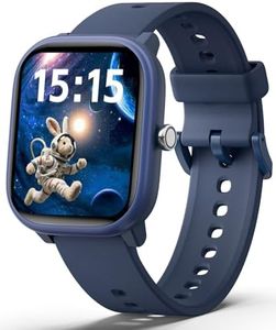 Roffnet Kids Smart Watch for Boys Girls, Fitness Tracker with Heart Rate Sleep Monitor, 1.83" Touchscreen with 12 Puzzle Games, Waterproof Activity Tracker Pedometer for Android iPhone (Blue)