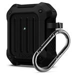 Spigen Tough Armor Designed for Airpods Case Cover for Airpods 1 & 2 [Front LED Visible] - Black