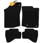 FSW - Tailored Mats - Fits TOYOTA Aygo 2014-2021 New Toyota clip - Black Carpet - Anti Slip Mat - Non Slip Car Floor Mat, Fitted With Clips & Granulated Backing - 4 Pc Floor Mat Only