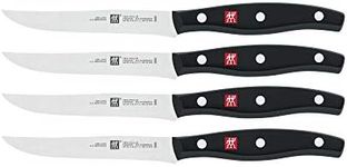 ZWILLING Twin Signature Steak Knife Set of Four, Razor-Sharp, Made in Company-Owned German Factory with Special Formula Steel Perfected for Almost 300 Years, Dishwasher Safe