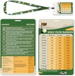 Golf Club Range Chart Card & Golfin