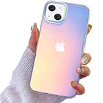 I-MGAE-IN-AR Compatible with iPhone 13 Case Clear Frosted Laser Glitter Bling Women Girls, High-Grade TPU and Hard PC Shockproof Unique Aesthetic Design Phone Hard Case