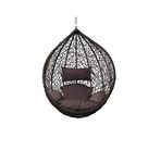 Iron Prime Pigeon Hammock Swing Chair Without Stand For Home, Hanging Swings For Indoor, Outdoor, Home, Patio, Yard, Balcony, Garden (Brown/Brown), 66 cm, 121 cm