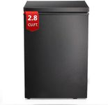 COWSAR D5880H-BLACK Small Deep Freezer, 3.5 Cu.ft, Black