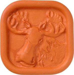 JBK Pottery Terracotta Brown Sugar Saver – Handmade Terra Cotta Sugar Keeper with Decorative Discs – Food-Safe Brown Sugar Keeper, Made in the USA - Moose