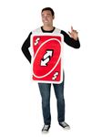 Rubie's Adult Mattel Games Uno Reverse Card Costume, As Shown, One Size, As Shown, One size