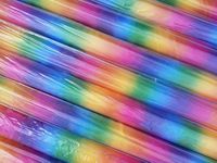 Prestige Fashion UK Ltd Rainbow Organza Multicolour Organza fabric supplies draping & dress Wedding stage decoration ceiling Draping Voile - PER METRE